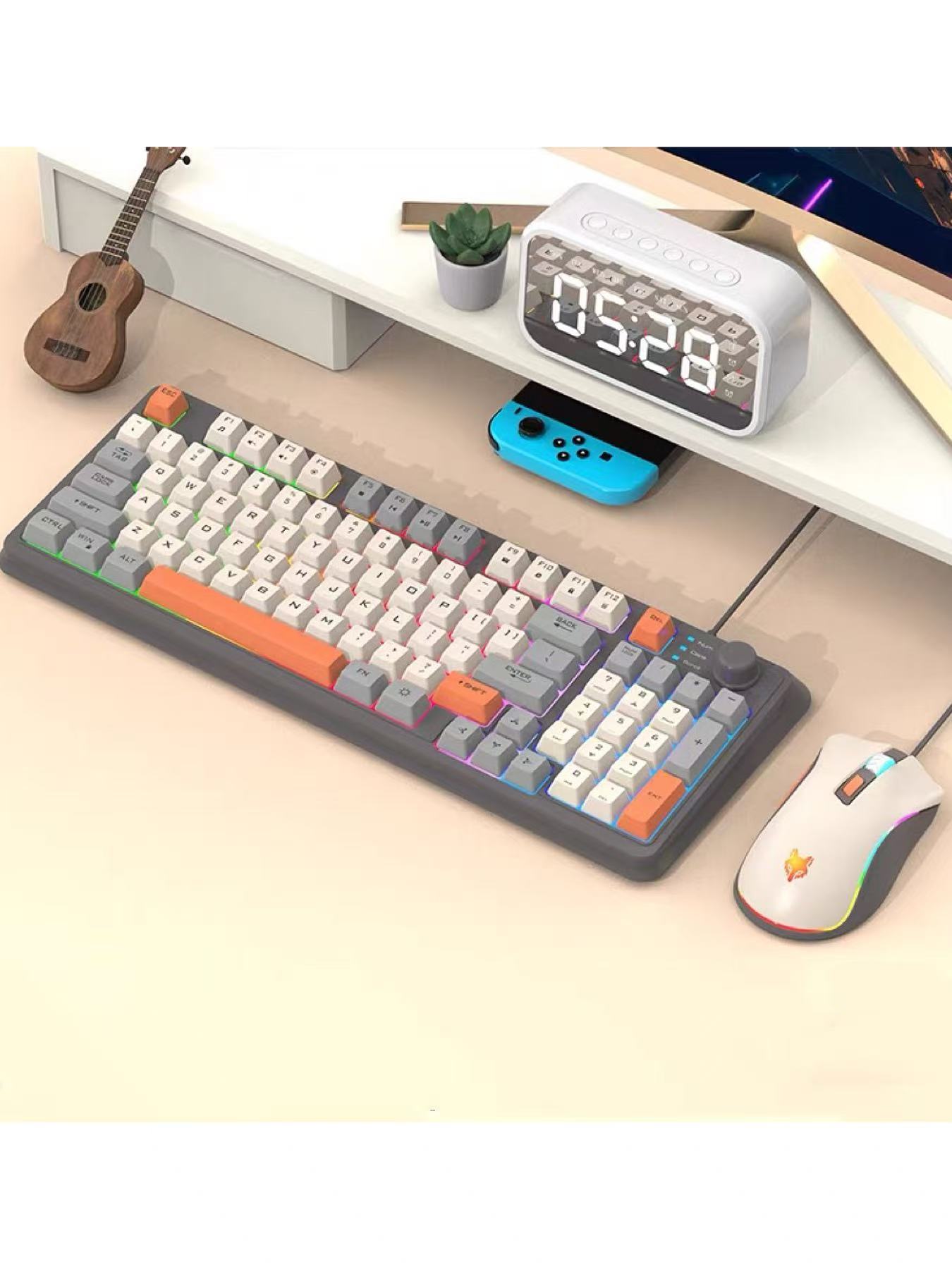 Gaming Keyboard And Mouse Set - K820 USB Wired Gaming Keyboard Mouse
