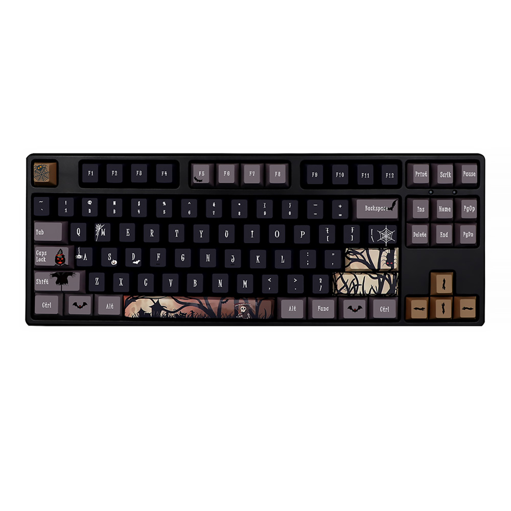 Gaming Keyboard Thocky - 136 Phím Halloween Keycaps Anh Đào