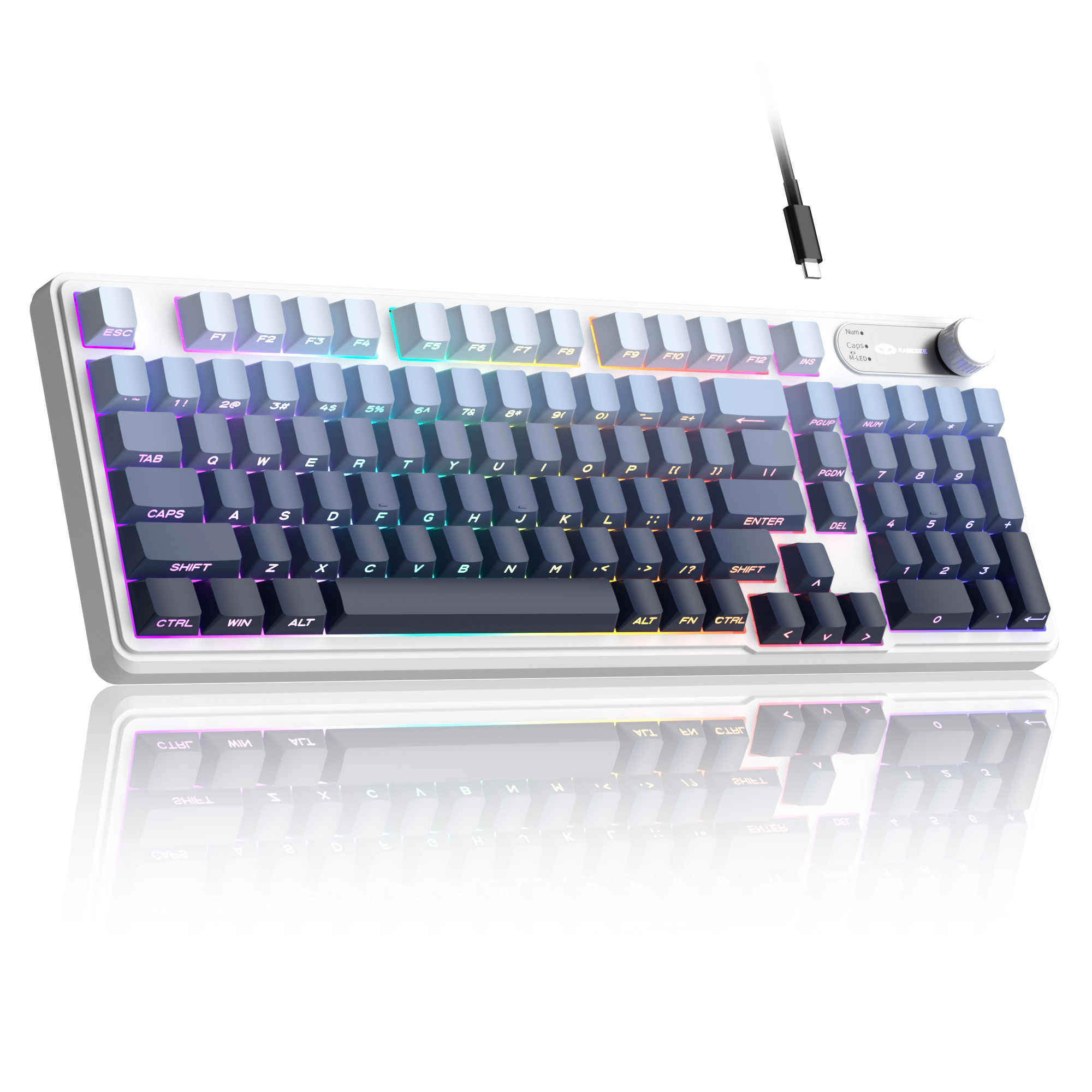 98% MageGee GK960 Wired Membra - đánh giá và giá Gaming Keyboard Thocky