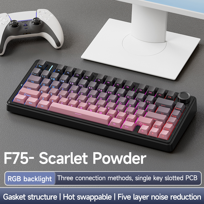 Original AULA F75 RGB LED Ligh - đánh giá và giá Gaming Keyboard Thocky