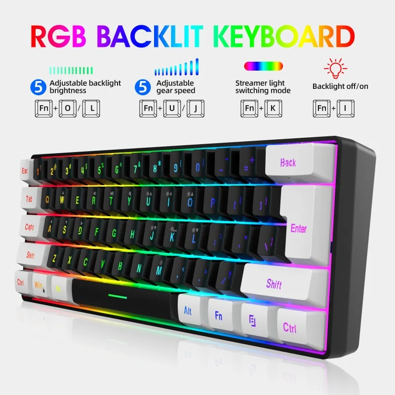 Keyboard and Mouse 60% Compute - đánh giá và giá Gaming Keyboard And Mouse Set