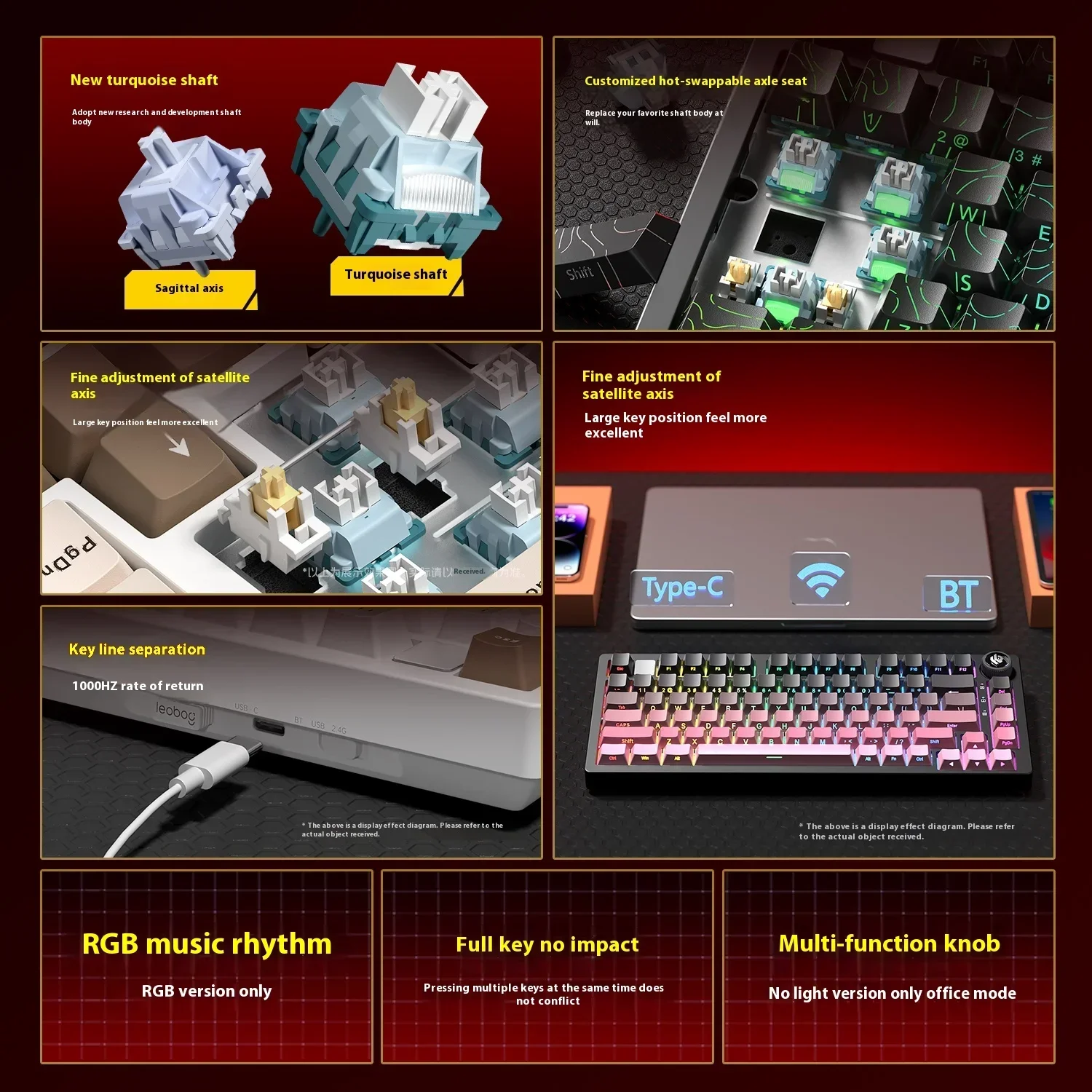 New Colors LEOBOG Hi75 HI75C H - đánh giá và giá Gaming Keyboard Number Pad