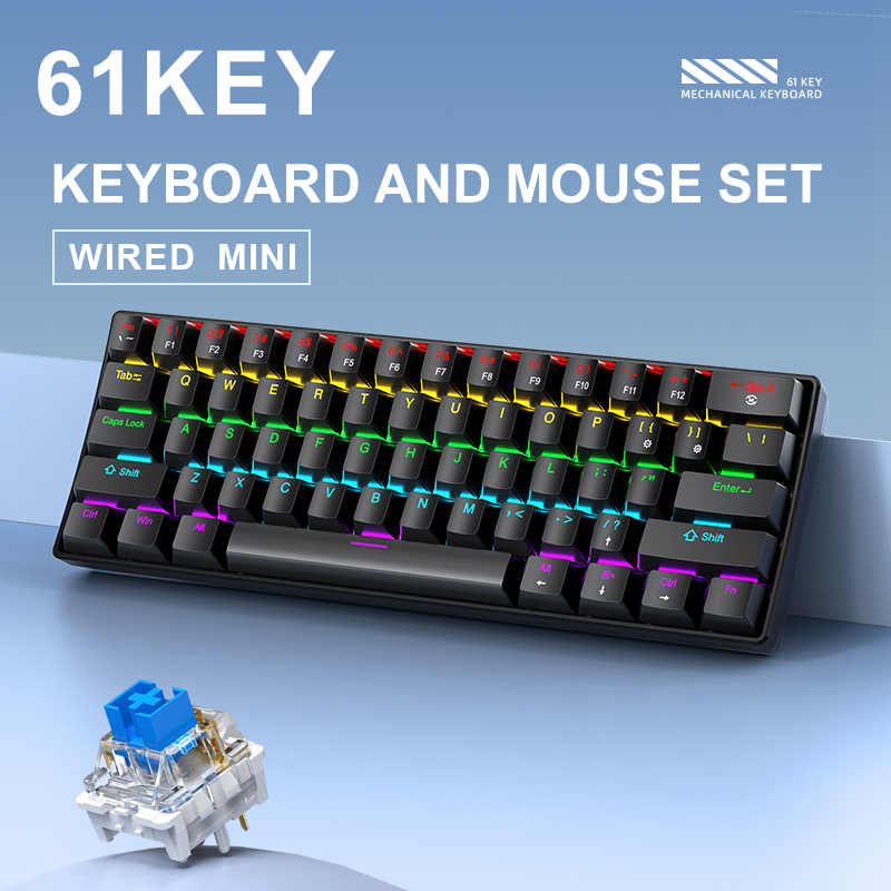 APAYADO K61 Mini Mechanical Ke - đánh giá và giá Gaming Keyboard Thocky