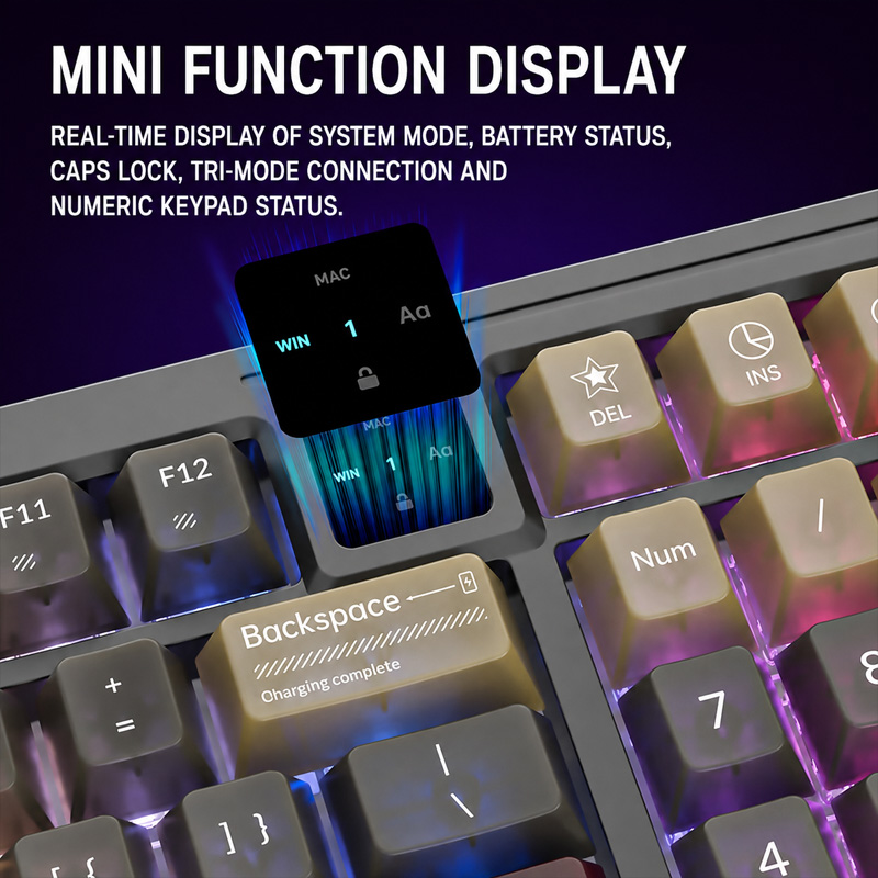 Langtu T98 Tri Mode RGB Custom - đánh giá và giá Gaming Keyboard And Mouse Set