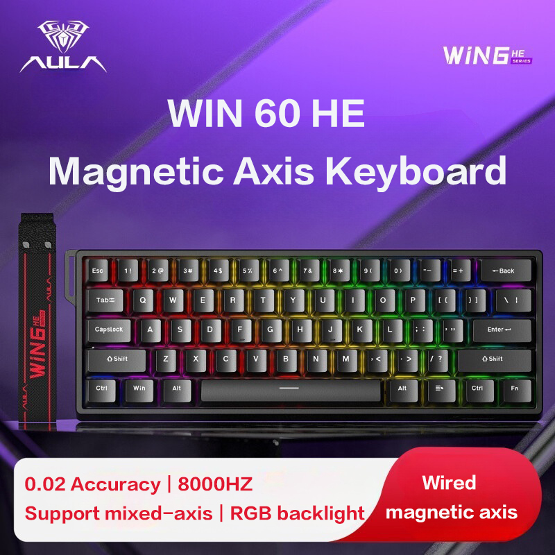AULA WiN 60 Magnetic Axis Keyb - đánh giá và giá Gaming Keyboard Thocky