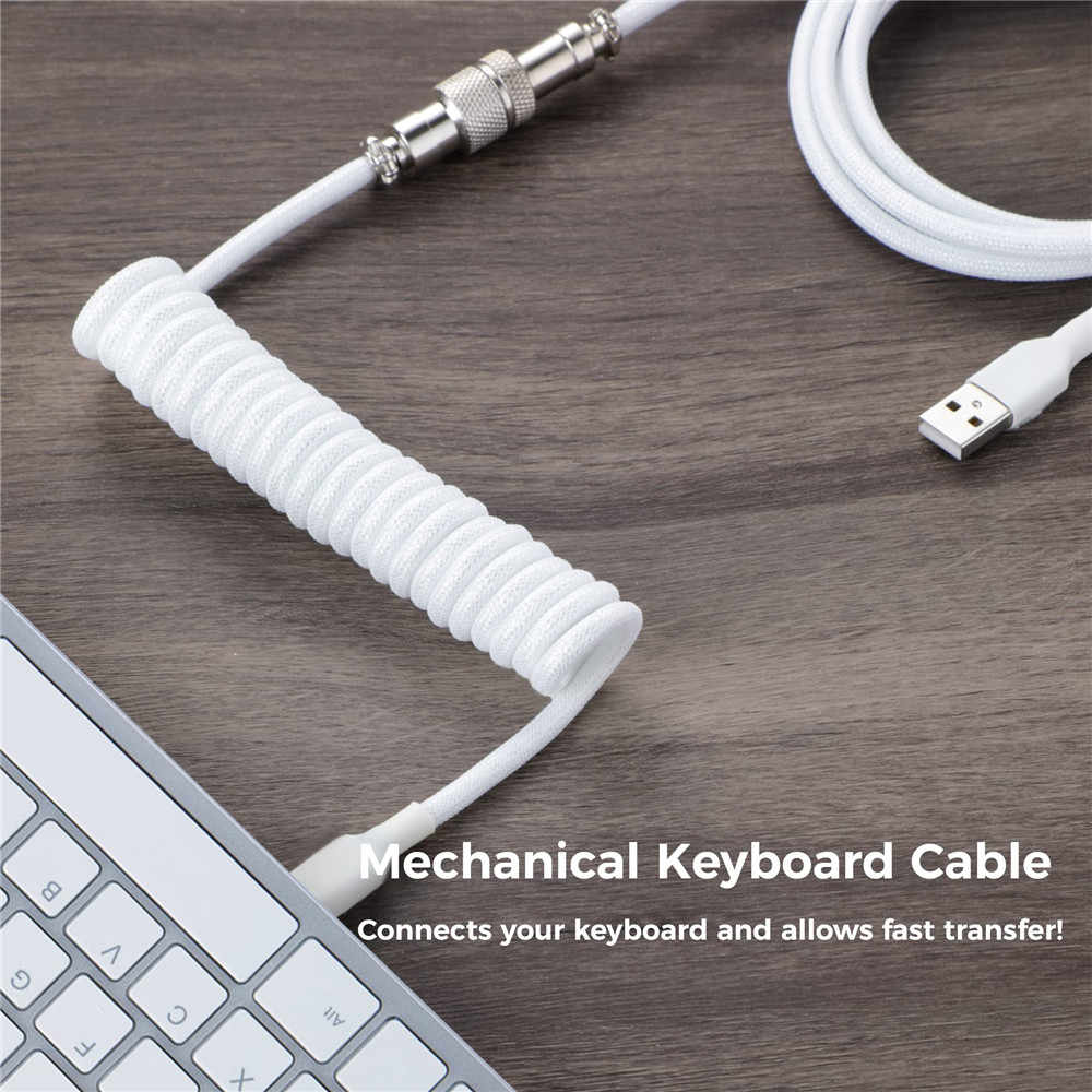 Mechanical Keyboard Coiled Cab - đánh giá và giá Gaming Keyboard Type C
