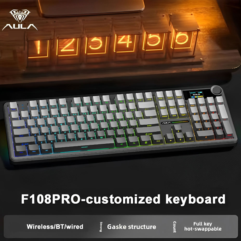 AULA F108 Pro Gaming Mechanica - đánh giá và giá Gaming Keyboard Thocky