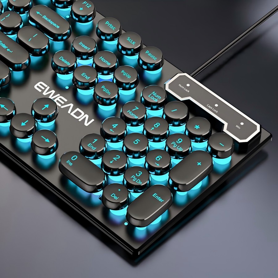 EWEADN Typewriter Gaming Keybo - đánh giá và giá Gaming Keyboard Blue