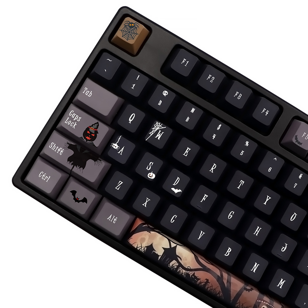 136 Phím Halloween Keycaps Anh - đánh giá và giá Gaming Keyboard Thocky