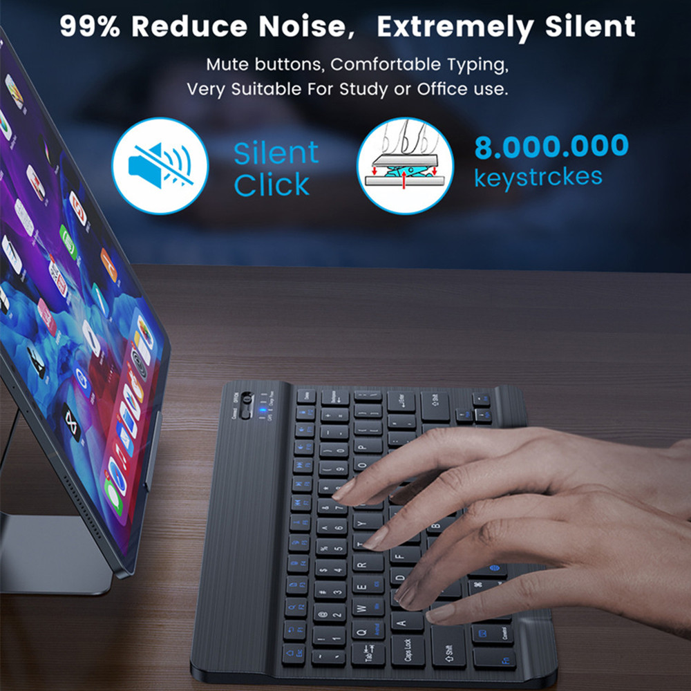 10 lnch Wireless  Bluetooth Mi - đánh giá và giá Gaming Keyboard Wireless