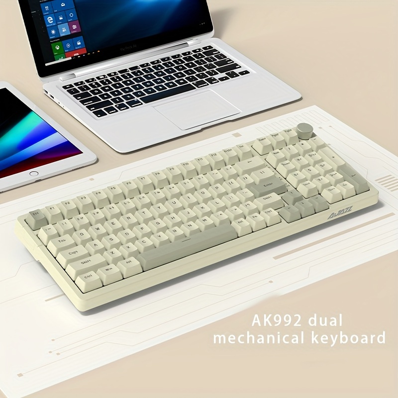 AJAZZ AK992 Retro Wired Mechan - đánh giá và giá Gaming Keyboard Thocky