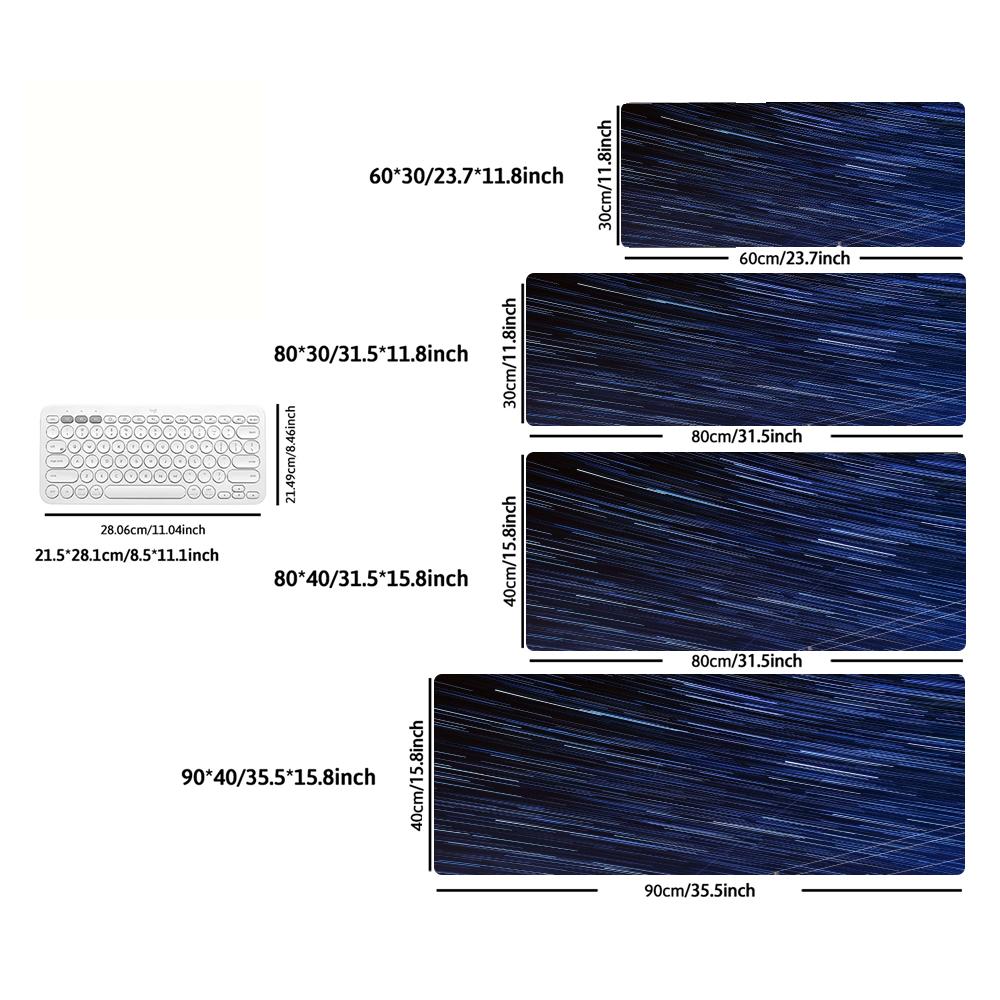 Large Mousepad Blue Starry Met - đánh giá và giá Gaming Keyboard Blue