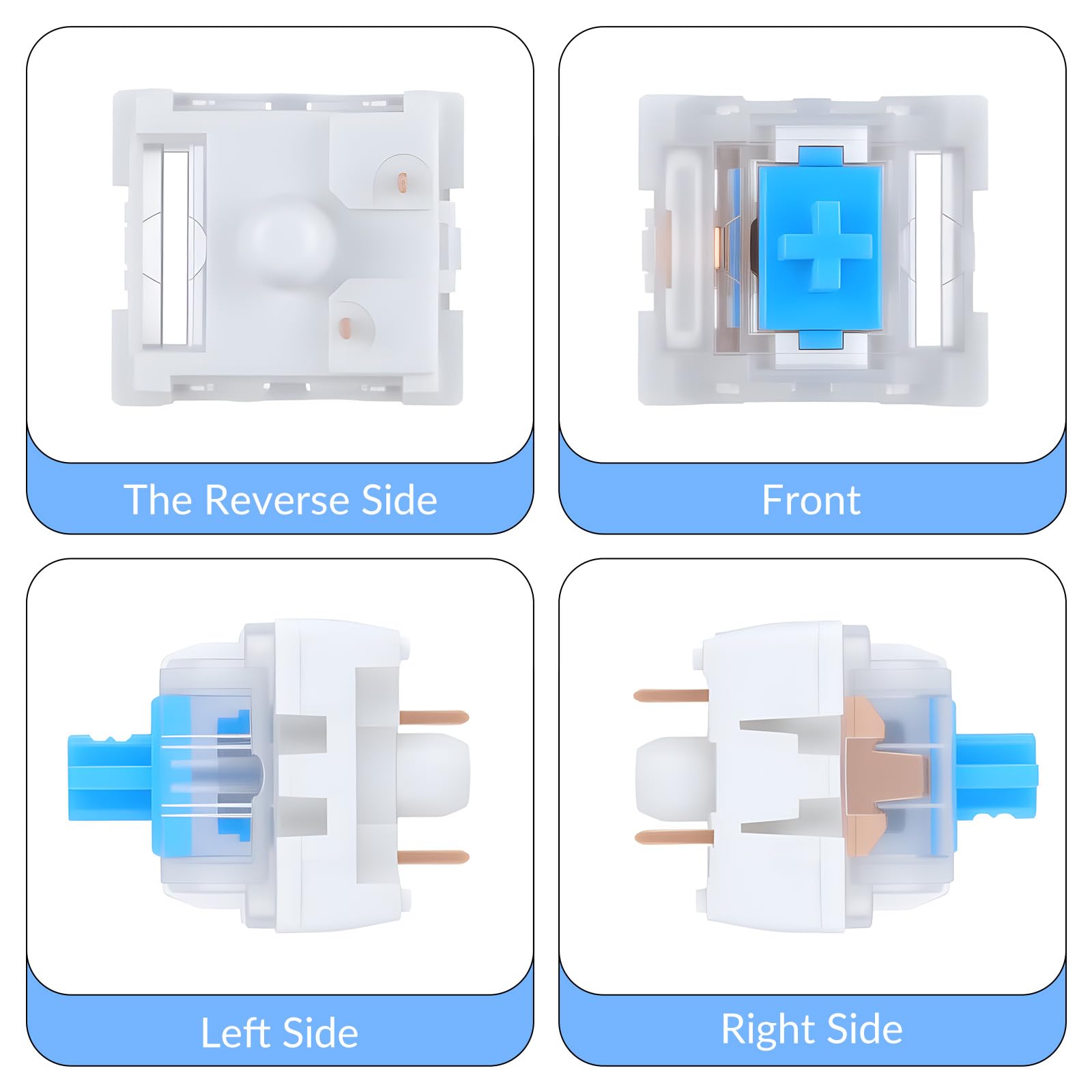 30 PCS Mechanical Keyboard Swi - đánh giá và giá Gaming Keyboard Blue Switches