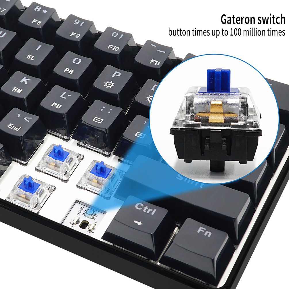 SKYLOONG GK61 Mini Xách Tay 60 - đánh giá và giá Gaming Keyboard Blue Switches