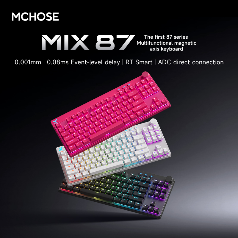 Mchose Mix87 Magnetic Swtich K - đánh giá và giá Gaming Keyboard Thocky