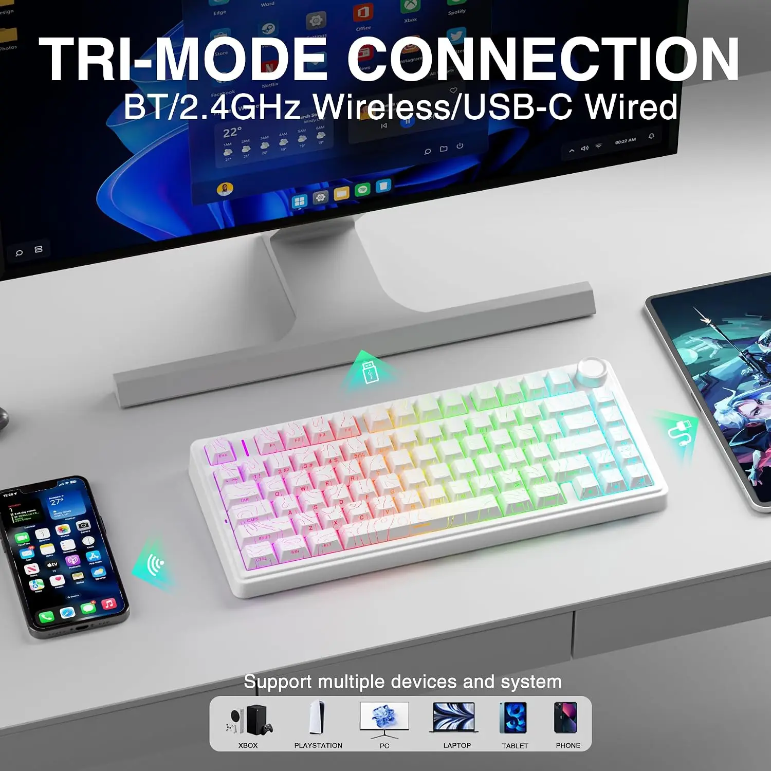 AULA F75 HE Magnetic Keyboard  - đánh giá và giá Gaming Keyboard Wireless