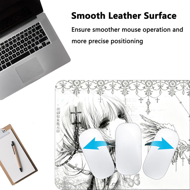 Leather Mousepad Black White A - đánh giá và giá Gaming Keyboard Esports