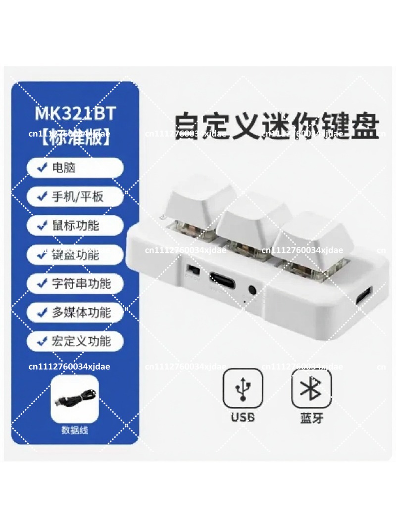 3-Key USB BT Dual-Mode Mechani - đánh giá và giá Gaming Keyboard Blue Switches